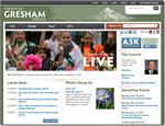City of Gresham Website - ClearMark winner 2010