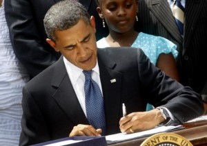 Obama signs the Act