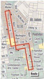 Cincinnati streetcar route map