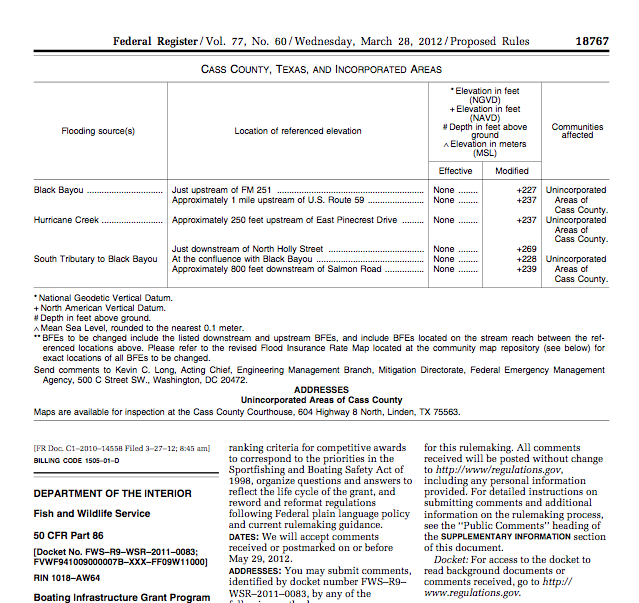 Legal entry 2013