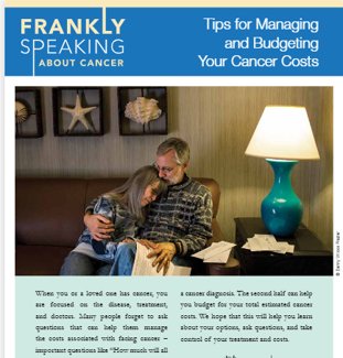 Frankly Speaking About Cancer Brochure up to 10 pages