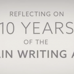Reflecting on 10 years of the Plain Writing Act